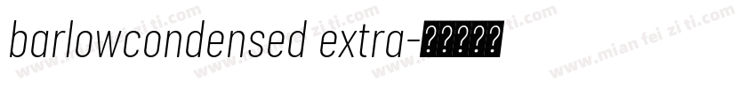 barlowcondensed extra字体转换
